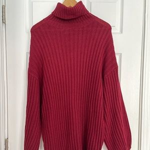 Urban Outfitters Burgundy Sweater Dress